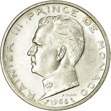 Coin, Monaco, Rainier III, 5 Francs, 1966, EF(40-45), Silver, KM:141, Gadoury:MC