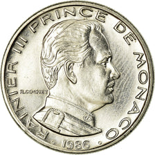 Coin, Monaco, Rainier III, Franc, 1986, EF(40-45), Nickel, KM:140, Gadoury:MC