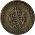 Moneda, Estados alemanes, SAXONY-ALBERTINE, Johann, 5 Pfennig, 1864, BC+, Cobre