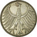 Coin, GERMANY - FEDERAL REPUBLIC, 5 Mark, 1957, Stuttgart, EF(40-45), Silver