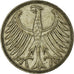 Coin, GERMANY - FEDERAL REPUBLIC, 5 Mark, 1951, Stuttgart, VF(30-35), Silver