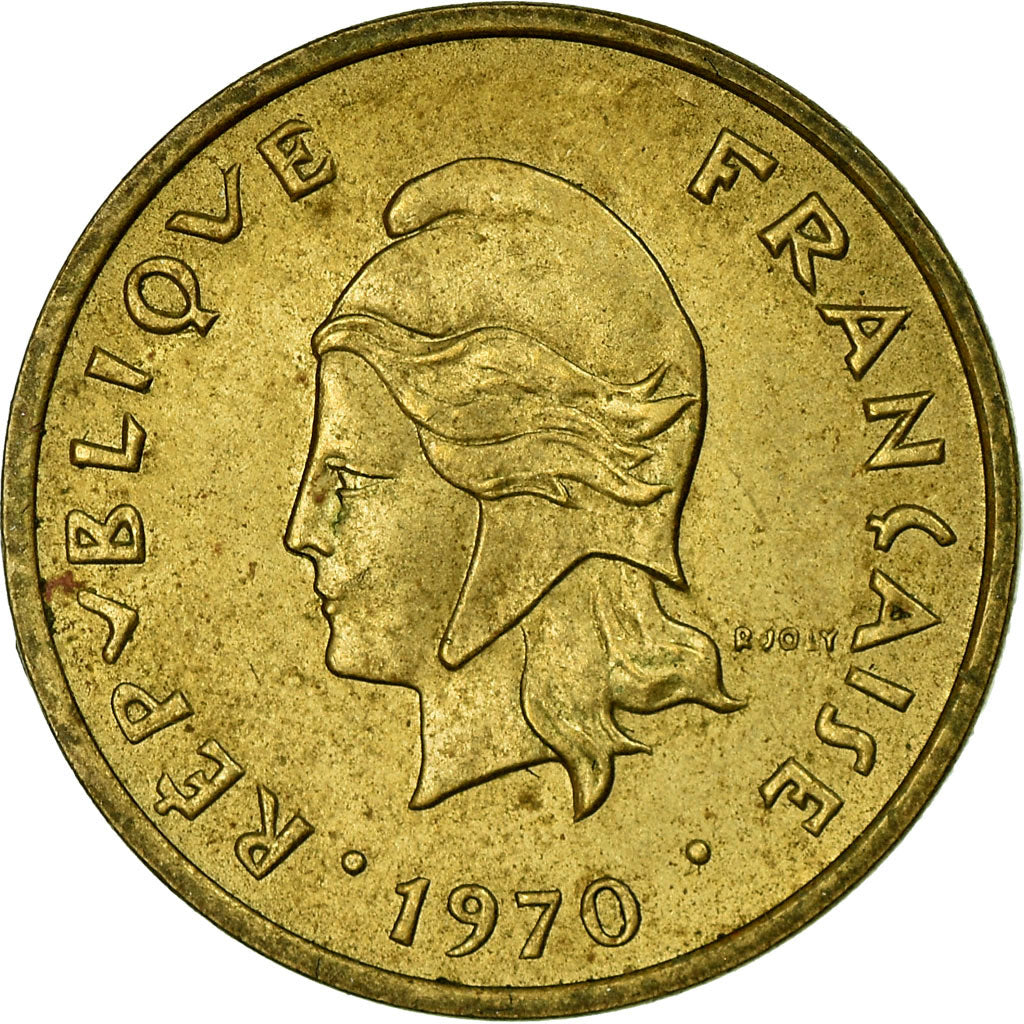 Coin, New Hebrides, 2 Francs, 1970, Paris, EF(40-45), Nickel-brass, KM:5.1