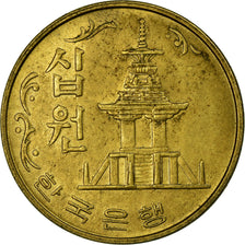 Coin, KOREA-SOUTH, 10 Won, 1974, EF(40-45), Brass, KM:6a