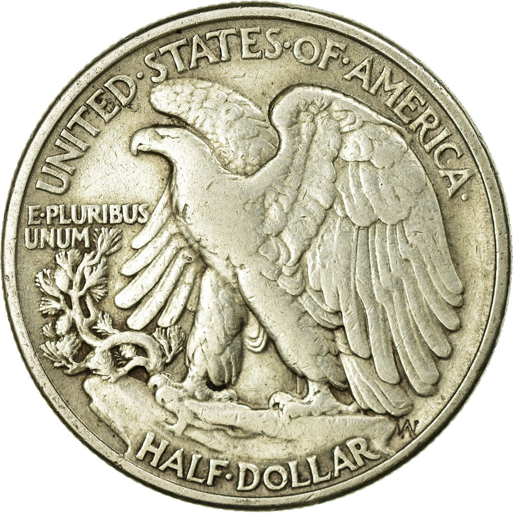 Coin, United States, Walking Liberty Half Dollar, Half Dollar, 1946, U.S. Mint