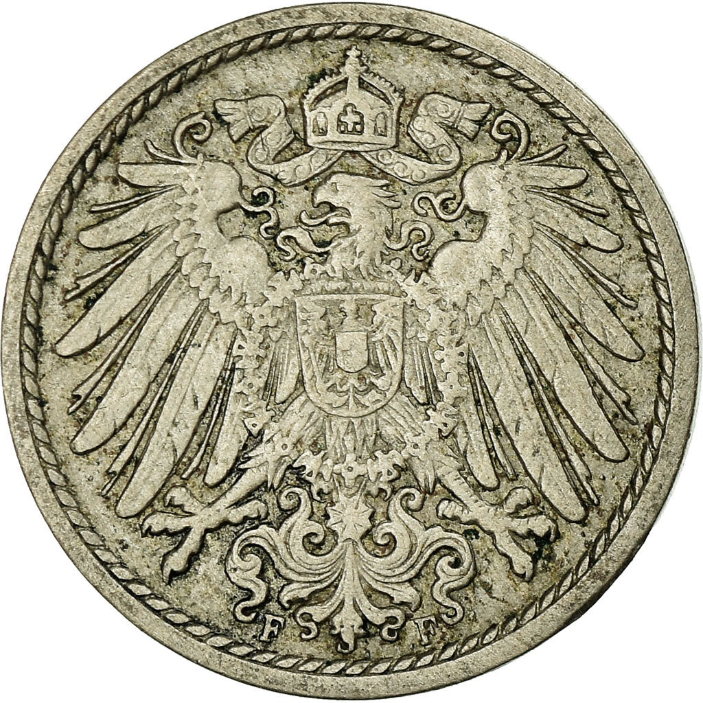Monnaie, GERMANY - EMPIRE, Wilhelm II, 5 Pfennig, 1901, Stuttgart, TTB
