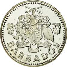 Moneta, Barbados, 10 Dollars, 1975, Franklin Mint, Proof, FDC, Argento, KM:17a