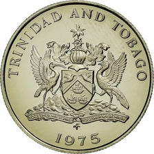 Coin, TRINIDAD & TOBAGO, 25 Cents, 1975, Franklin Mint, Proof, MS(65-70)