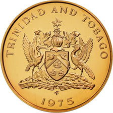 Coin, TRINIDAD & TOBAGO, 5 Cents, 1975, Franklin Mint, Proof, MS(65-70), Bronze