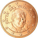 CIDADE DO VATICANO, 5 Euro Cent, 2009, MS(60-62), Aço Cromado a Cobre, KM:377