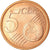 CIDADE DO VATICANO, 5 Euro Cent, 2009, MS(60-62), Aço Cromado a Cobre, KM:377