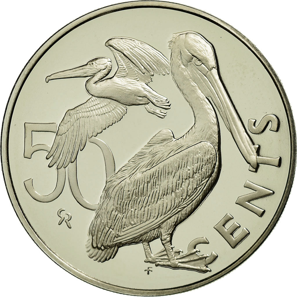 Coin, BRITISH VIRGIN ISLANDS, Elizabeth II, 50 Cents, 1975, Franklin Mint