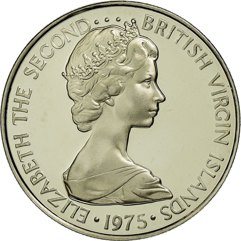 Coin, BRITISH VIRGIN ISLANDS, Elizabeth II, 10 Cents, 1975, Franklin Mint