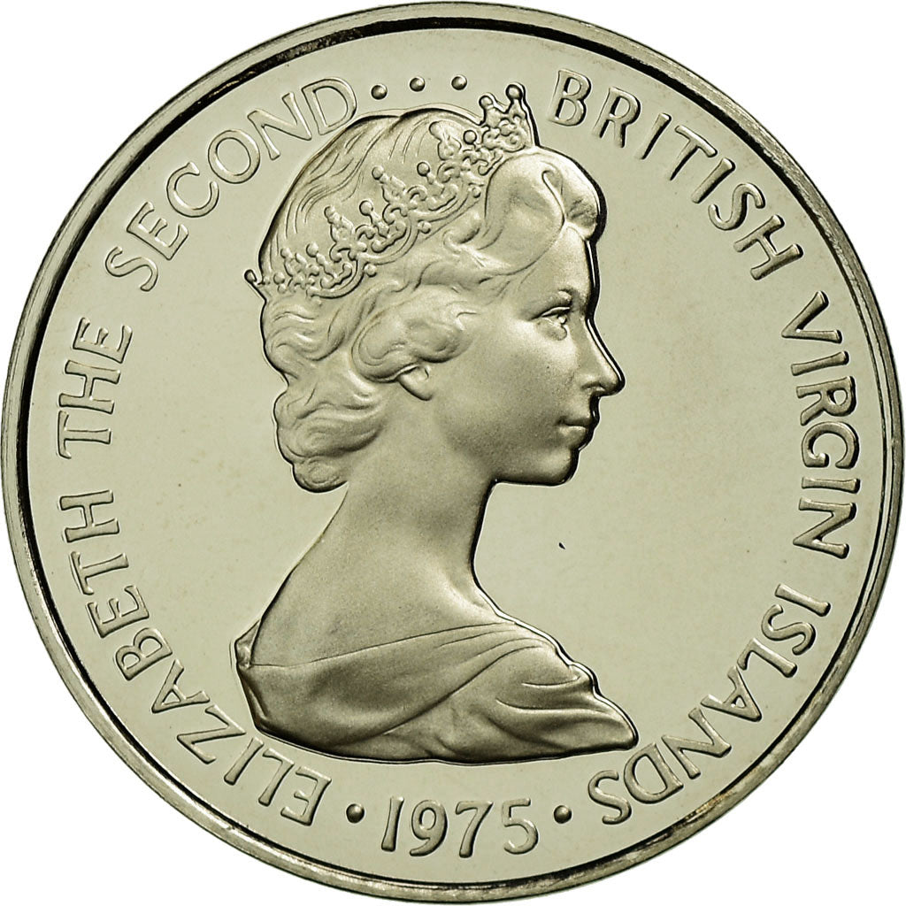 Coin, BRITISH VIRGIN ISLANDS, Elizabeth II, 5 Cents, 1975, Franklin Mint