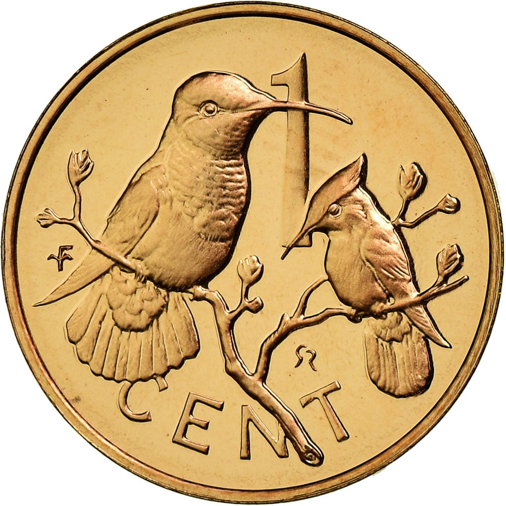 Coin, BRITISH VIRGIN ISLANDS, Elizabeth II, Cent, 1975, Franklin Mint, U.S.A.