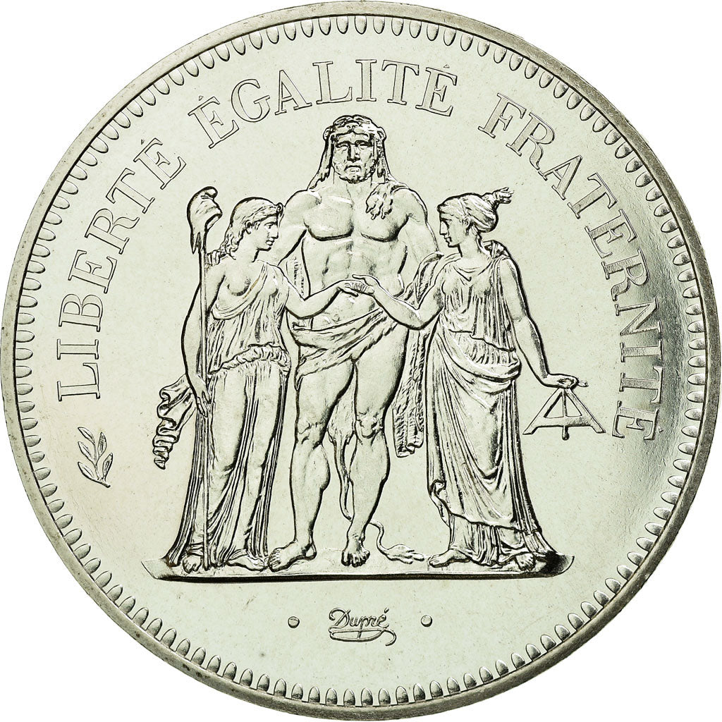 Moneta, Francia, Hercule, 50 Francs, 1974, Paris, FDC, Argento, KM:941.1