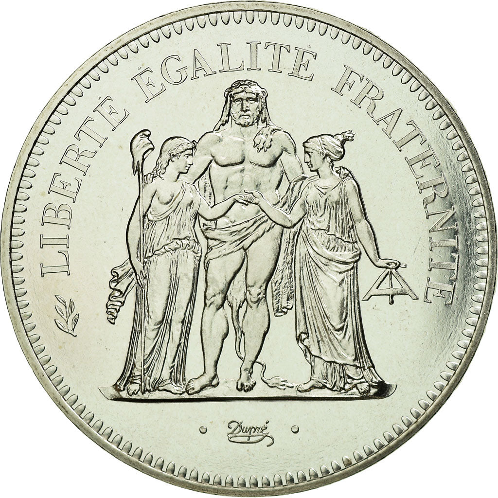 Moneta, Francia, Hercule, 50 Francs, 1974, Paris, FDC, Argento, KM:941.1