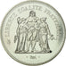 Moneta, Francia, Hercule, 50 Francs, 1974, Paris, FDC, Argento, KM:941.1