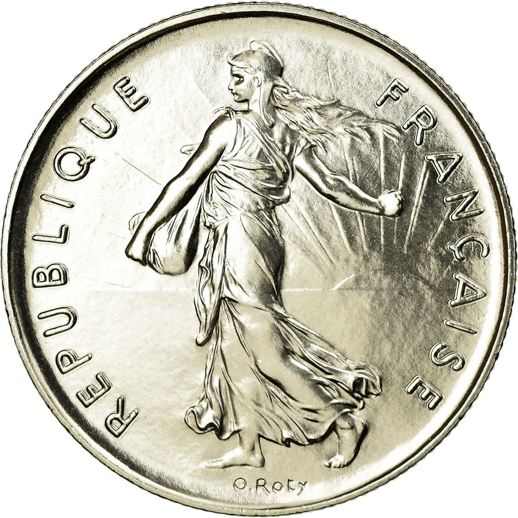 Moneda, Francia, Semeuse, 5 Francs, 1974, Paris, FDC, Níquel recubierto de