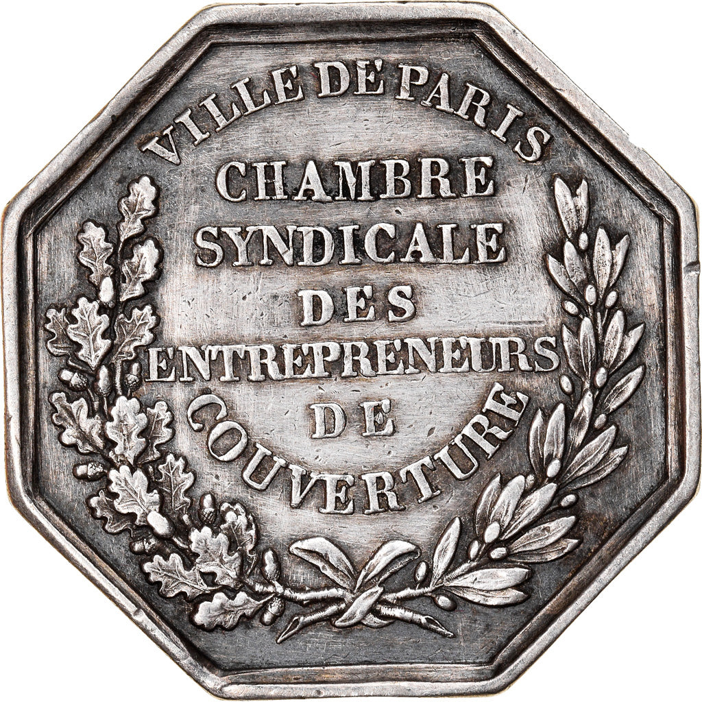 France, Token, Chambre Syndicale des Entrepreneurs de Couverture, Paris