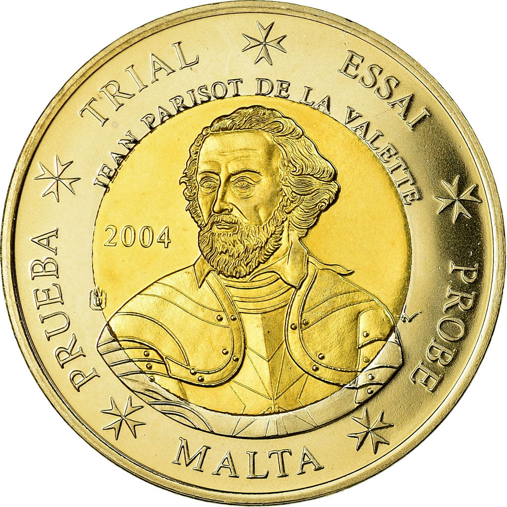 Malta, Fantasy euro patterns, 2 Euro, 2004, MS(65-70), Bi-Metallic