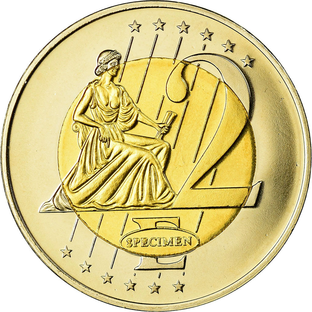 Malta, Fantasy euro patterns, 2 Euro, 2004, MS(65-70), Bi-Metallic
