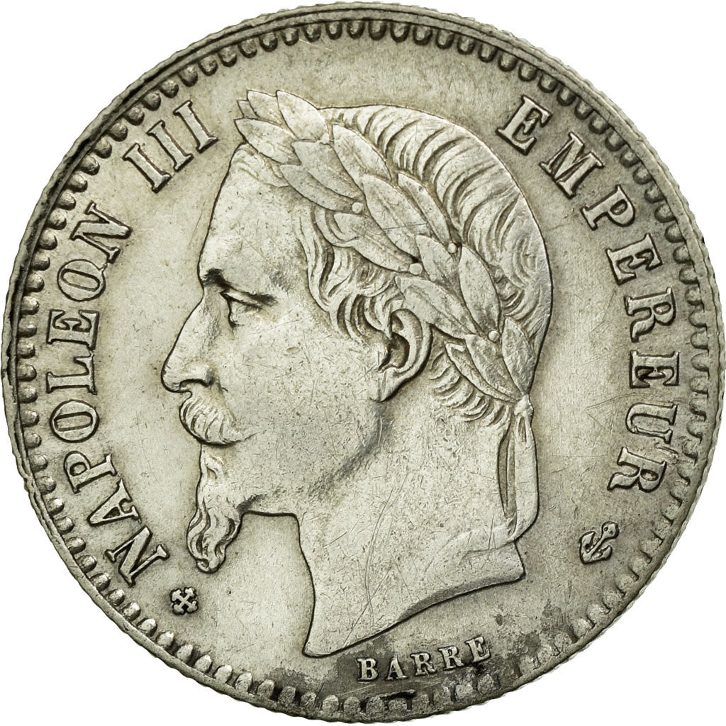 Coin, France, Napoleon III, Napoléon III, 50 Centimes, 1865, Strasbourg