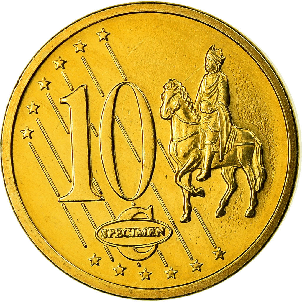 Cypr, Fantasy euro patterns, 10 Euro Cent, 2003, MS(65-70), Mosiądz