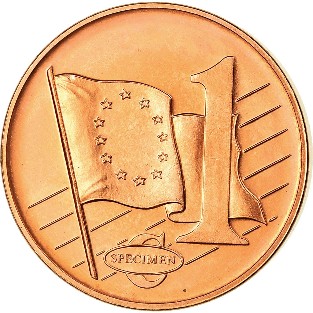 Eslovaquia, Fantasy euro patterns, Euro Cent, 2003, FDC, Cobre