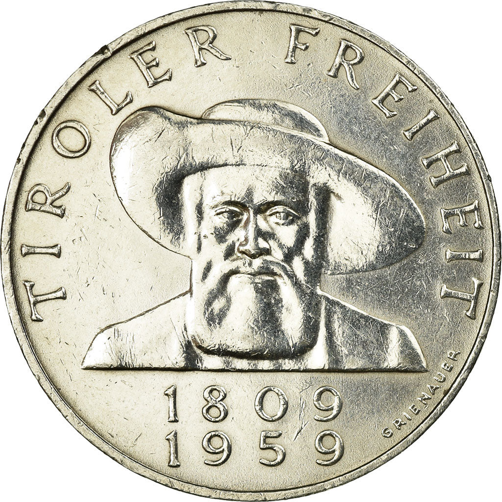 Coin, Austria, 50 Schilling, 1959, AU(55-58), Silver, KM:2888