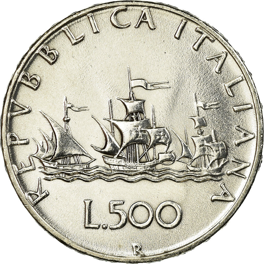 Coin, Italy, 500 Lire, 1965, Rome, EF(40-45), Silver, KM:98