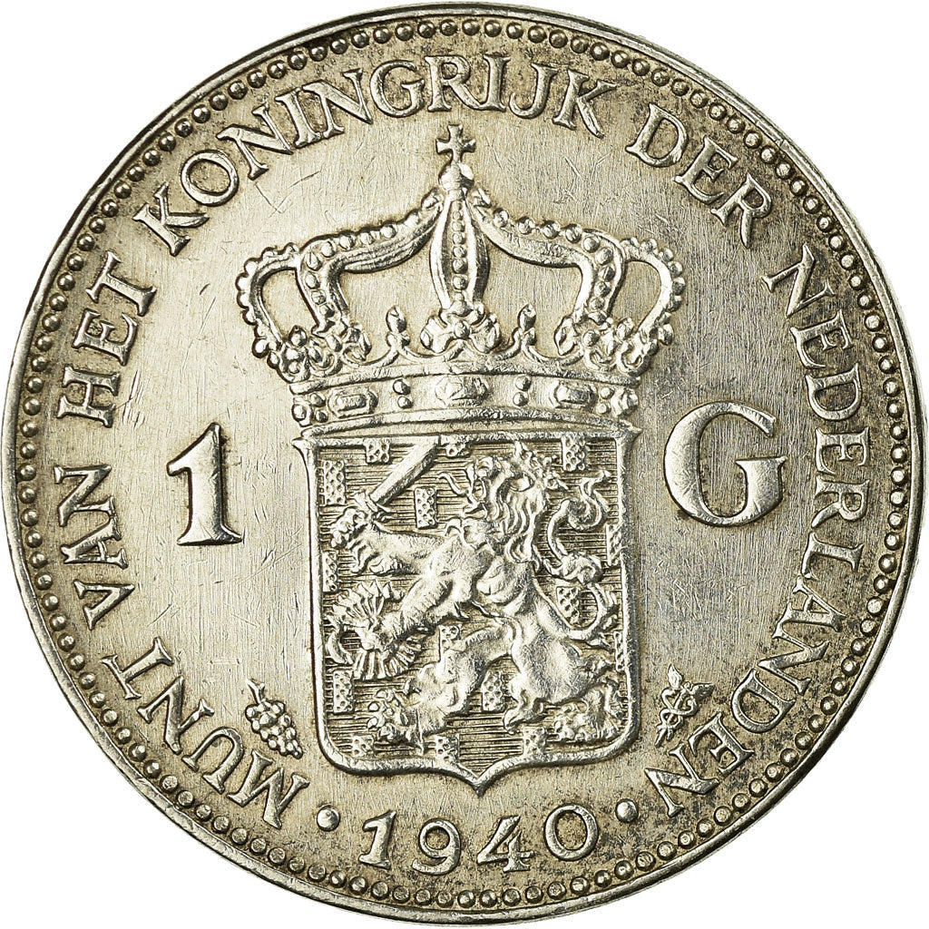Moneta, Paesi Bassi, Wilhelmina I, Gulden, 1940, SPL-, Argento, KM:161.1