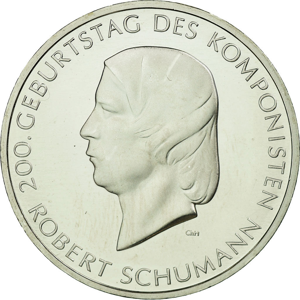 GERMANY - FEDERAL REPUBLIC, 10 Euro, 2010, Proof, MS(65-70), Silver, KM:288