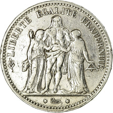 Coin, France, Hercule, 5 Francs, 1875, Paris, VF(30-35), Silver, KM:820.1