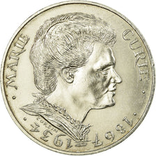 Moeda, França, Marie Curie, 100 Francs, 1984, AU(55-58), Prata, KM:955