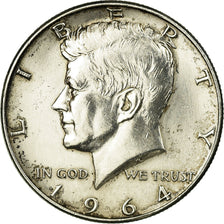 Coin, United States, Kennedy Half Dollar, Half Dollar, 1964, U.S. Mint