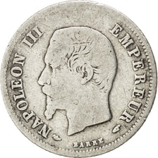 Francia, Napoleon III, Napoléon III, 20 Centimes, 1853, Paris, MB+, Argento,...