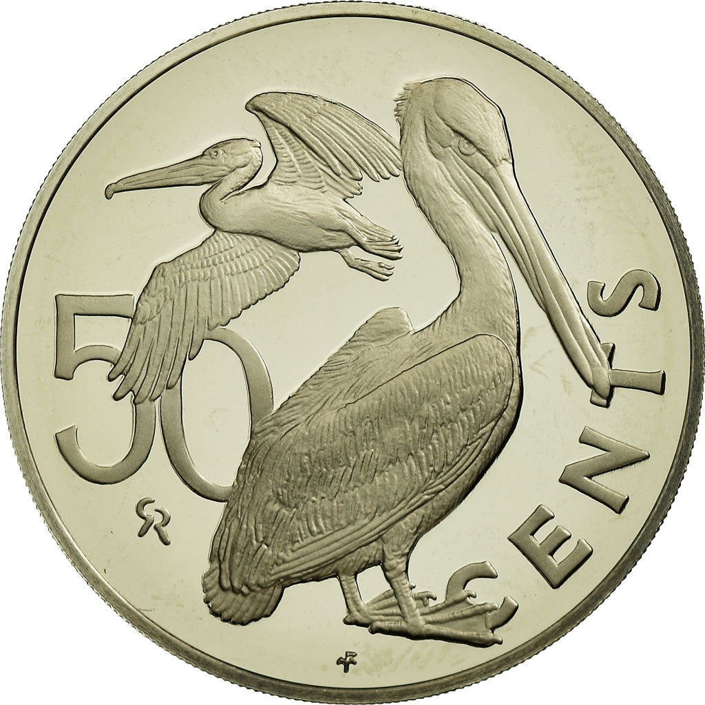 Coin, BRITISH VIRGIN ISLANDS, Elizabeth II, 50 Cents, 1974, Franklin Mint