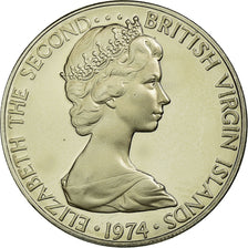 Coin, BRITISH VIRGIN ISLANDS, Elizabeth II, 10 Cents, 1974, Franklin Mint