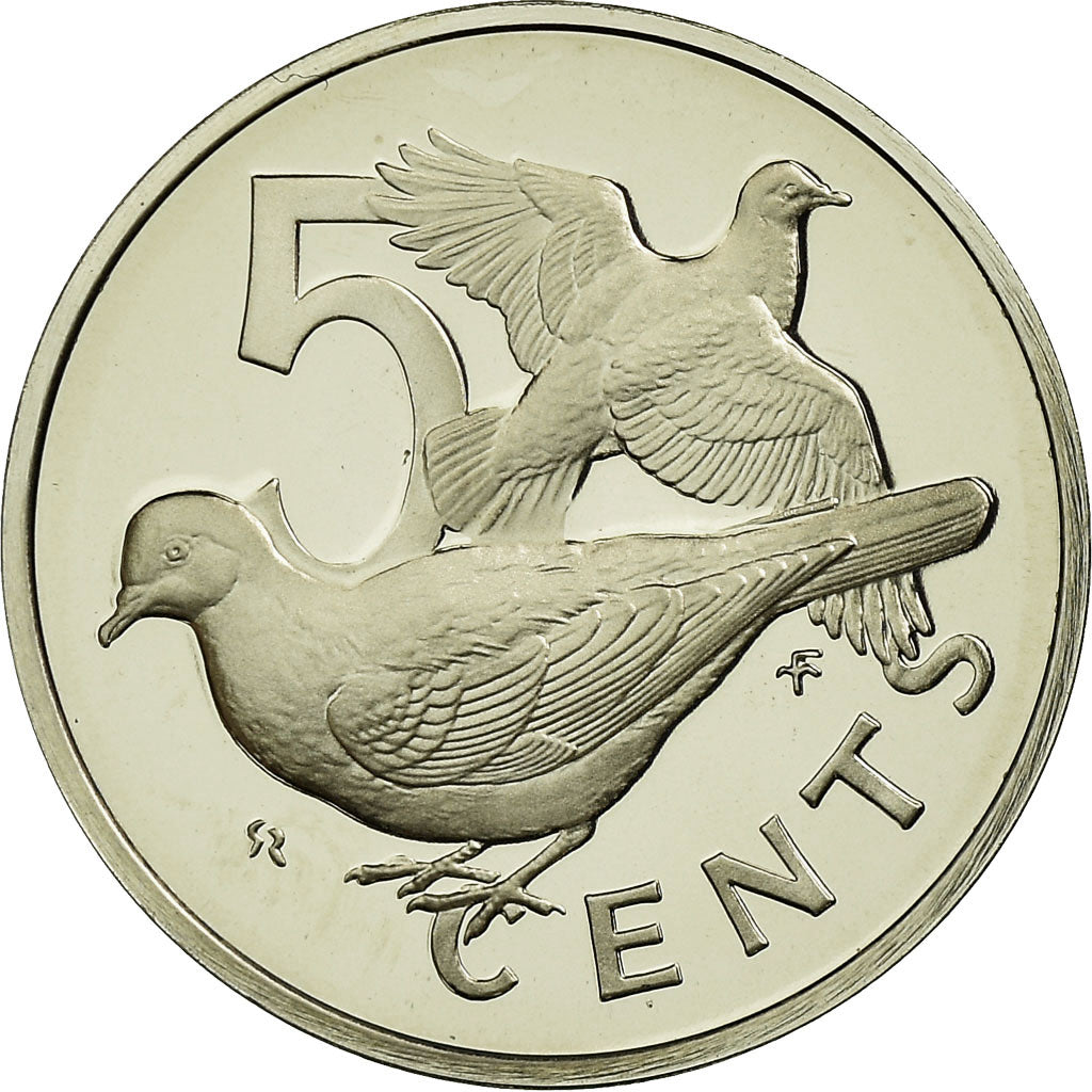 Coin, BRITISH VIRGIN ISLANDS, Elizabeth II, 5 Cents, 1974, Franklin Mint