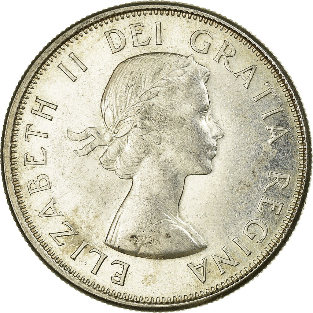 Coin, Canada, Elizabeth II, 50 Cents, 1963, Royal Canadian Mint, Ottawa
