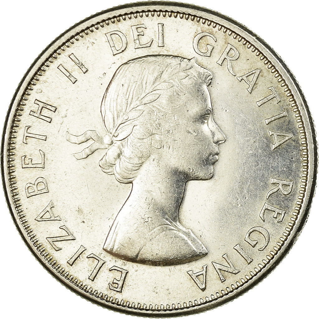 Coin, Canada, Elizabeth II, 50 Cents, 1964, Royal Canadian Mint, Ottawa