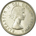 Moneta, Canada, Elizabeth II, 50 Cents, 1961, Royal Canadian Mint, Ottawa, BB