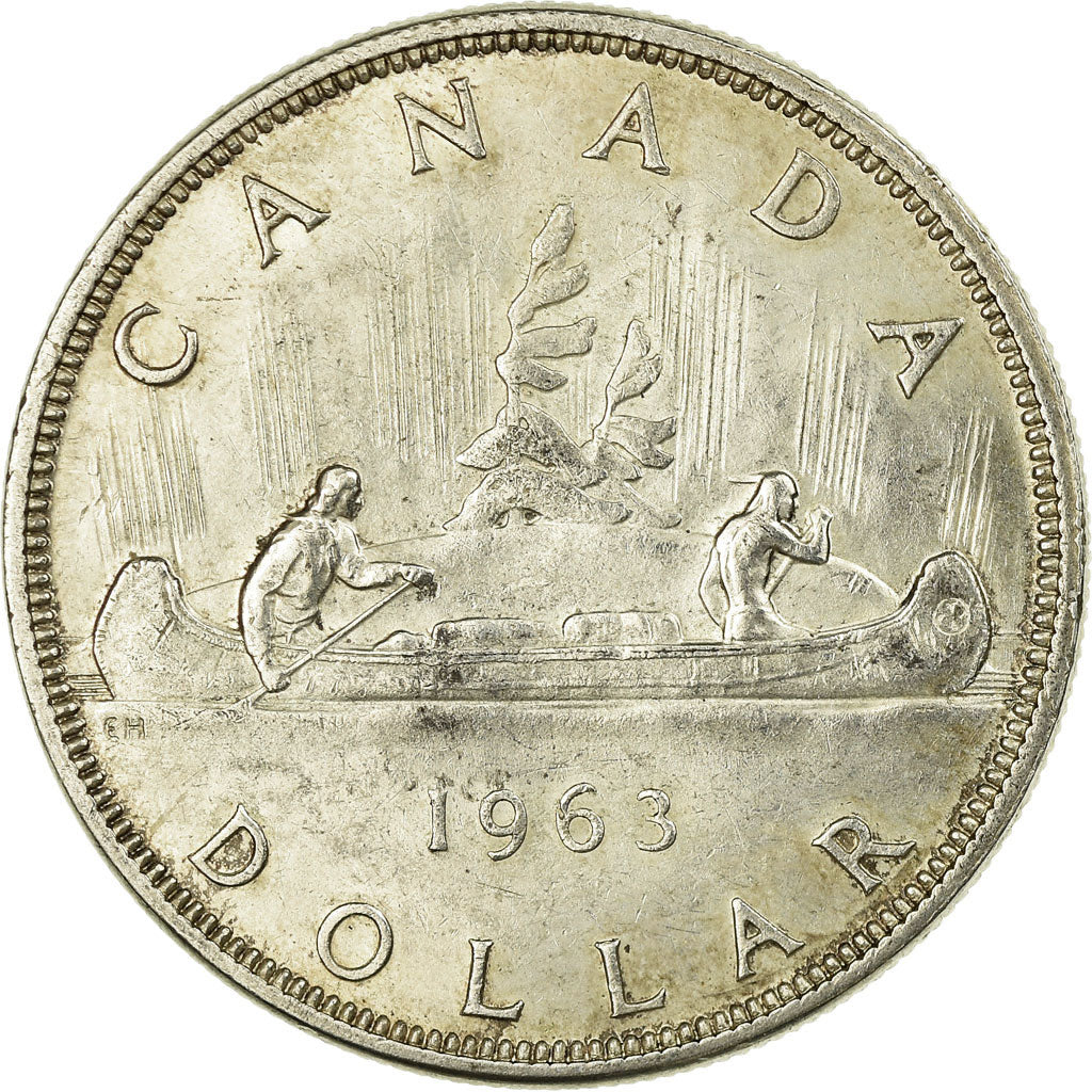Coin, Canada, Elizabeth II, Dollar, 1963, Royal Canadian Mint, Ottawa