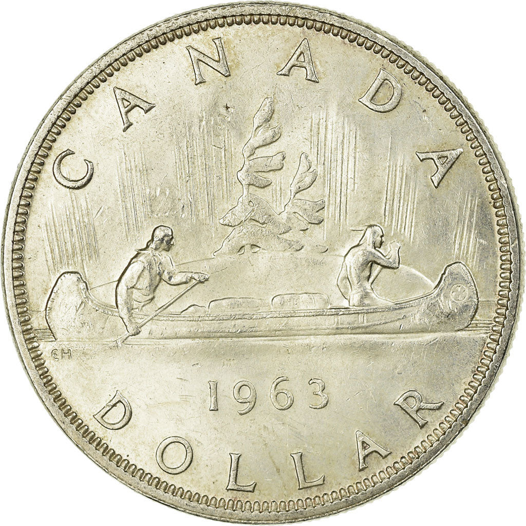 Coin, Canada, Elizabeth II, Dollar, 1963, Royal Canadian Mint, Ottawa