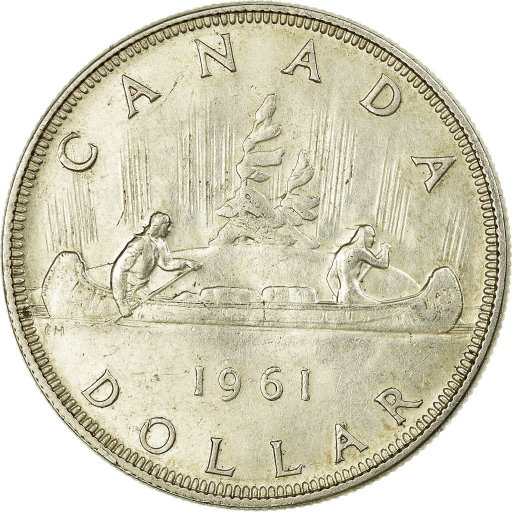 Coin, Canada, Elizabeth II, Dollar, 1961, Royal Canadian Mint, Ottawa