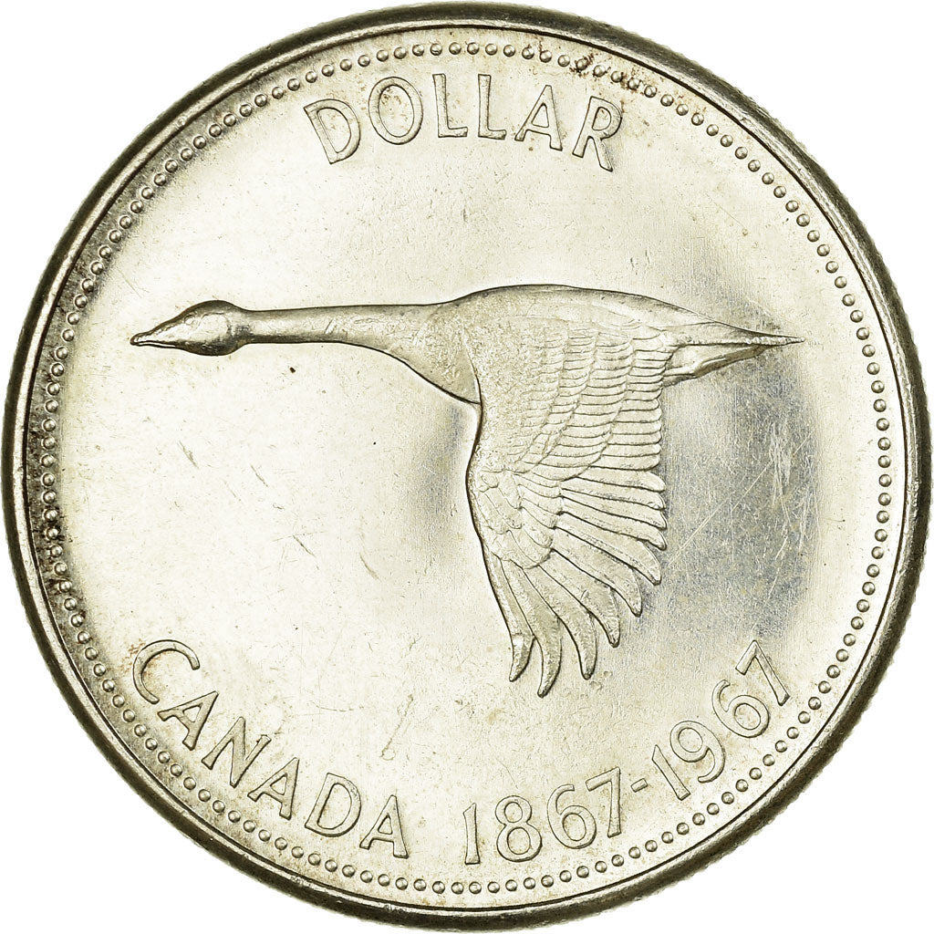 Coin, Canada, Elizabeth II, Dollar, 1967, Royal Canadian Mint, Ottawa