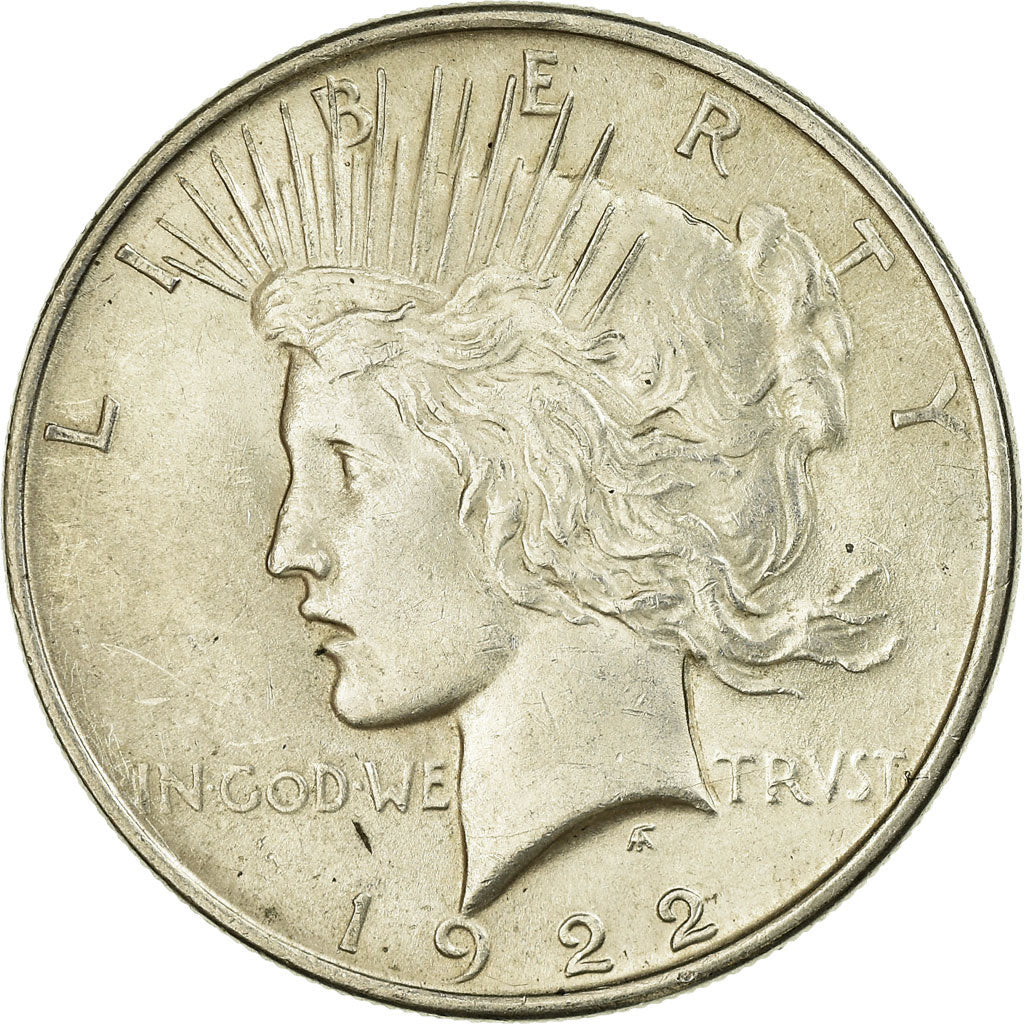 Coin, United States, Peace Dollar, Dollar, 1922, U.S. Mint, Philadelphia