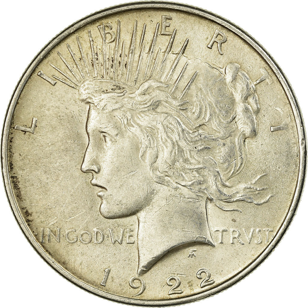 Coin, United States, Peace Dollar, Dollar, 1922, U.S. Mint, Philadelphia