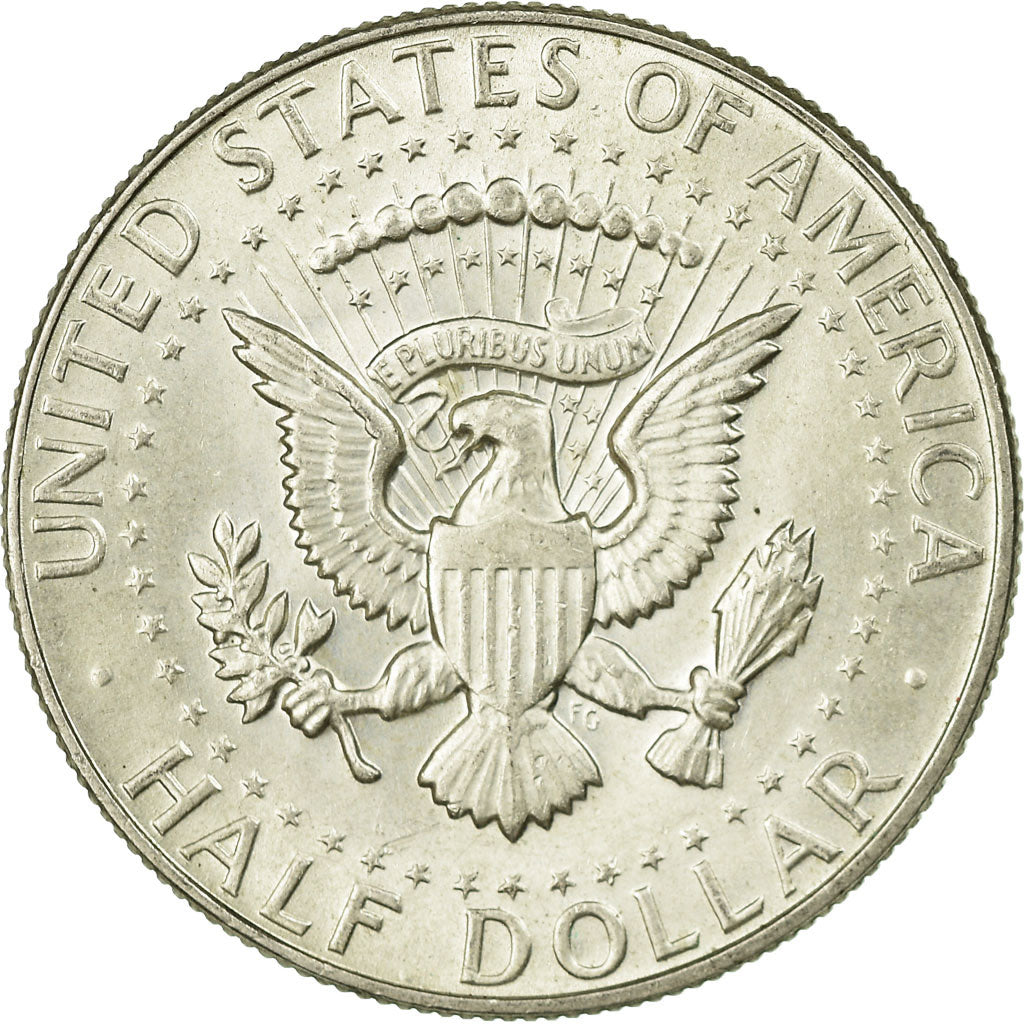 Coin, United States, Kennedy Half Dollar, Half Dollar, 1968, U.S. Mint, Denver