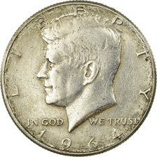 Coin, United States, Kennedy Half Dollar, Half Dollar, 1964, U.S. Mint